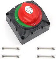 Interruptor de desconexión de batería de alta corriente, interruptor principal de batería continua de 600A, interruptor aislador de batería de 12V-48V para barco RV