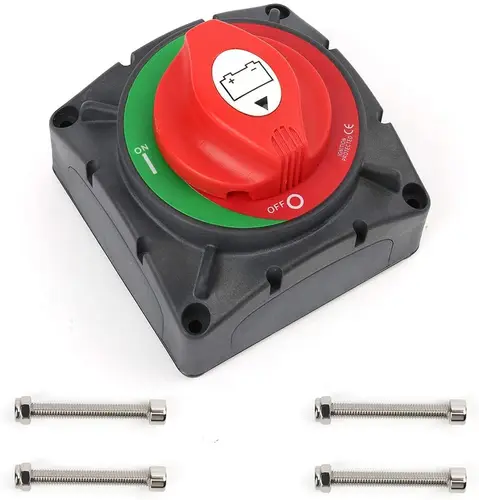 Interruptor de desconexión de batería de alta corriente, interruptor principal de batería continua de 600A, interruptor aislador de batería de 12V-48V para barco RV