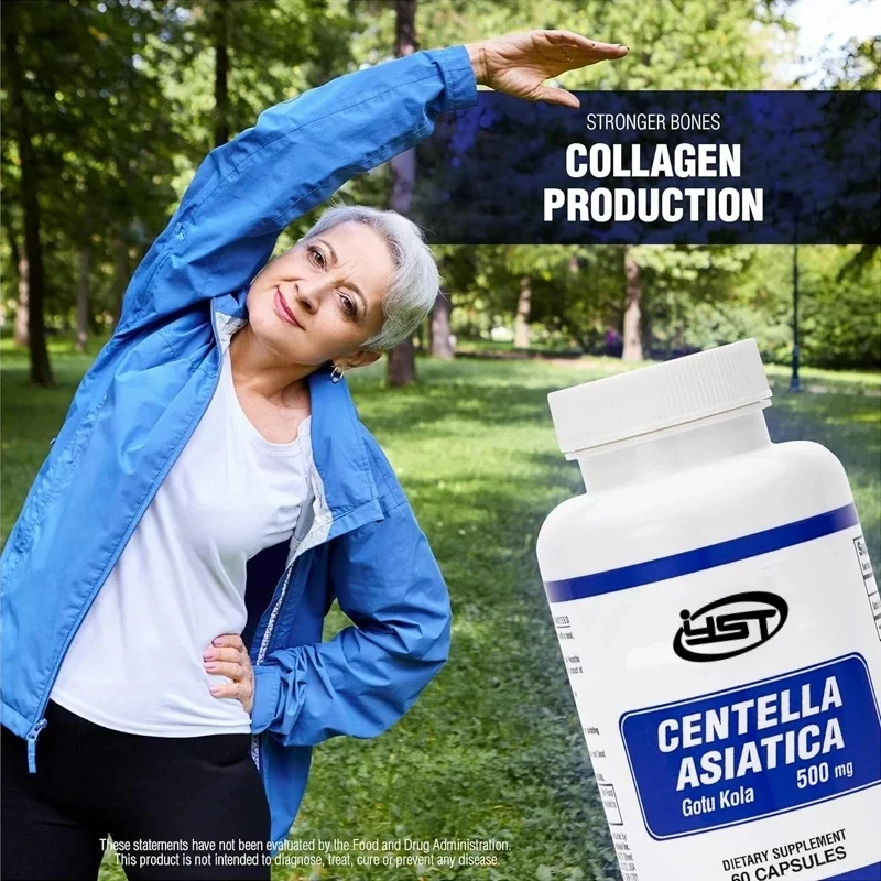 Centella Asiatica Capsules 500mg 60 capsules - Snow Grass Capsule Extract also helps calm mental fatigue