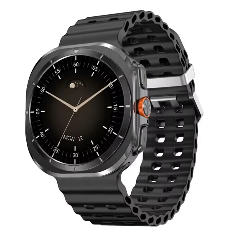 Upgraded DT Watch Wireless Smart Watch 47Mm Smart Watch 32Gb Bluetooth Call 3D Menu Wireless Charging Series 7 Smartwatch Black