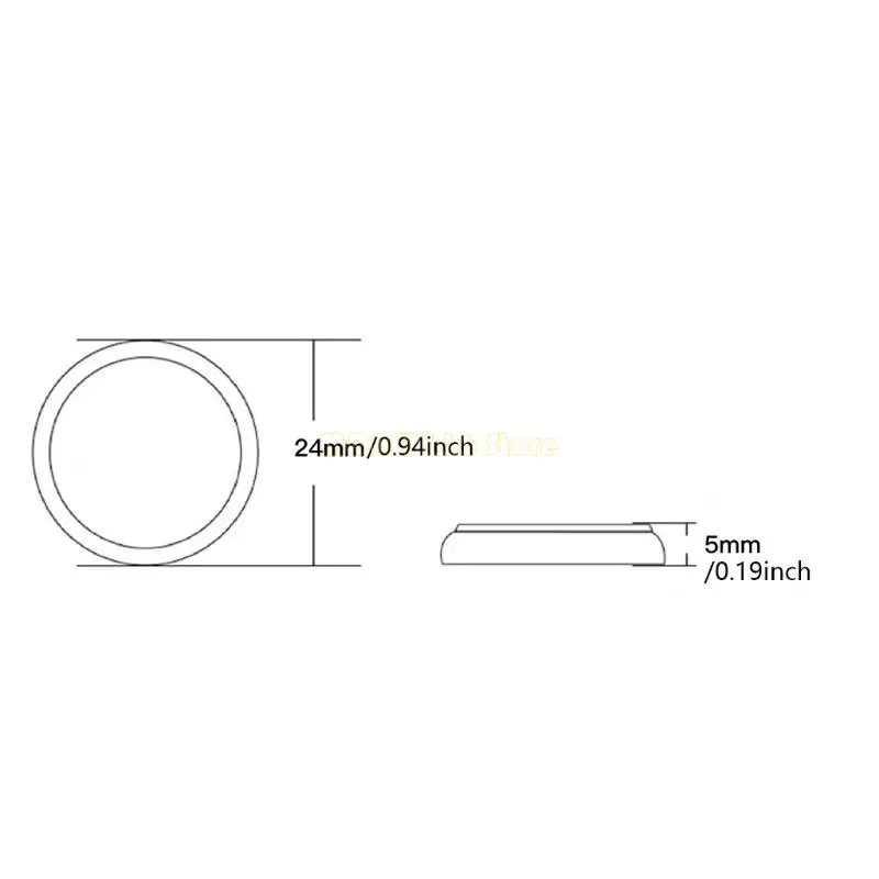 F62C 5PCS CR2450 LITHIUM COIN PIN