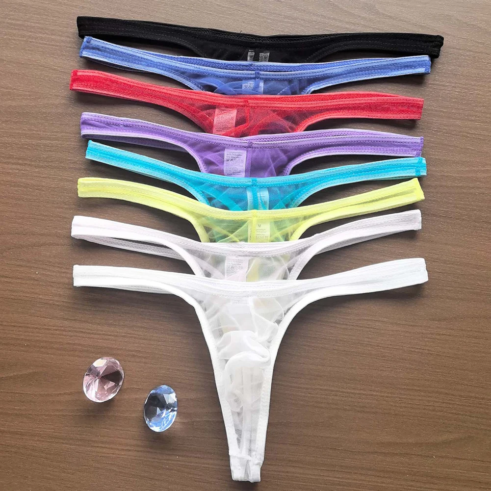 Bedroom Clubwear Mens Mesh Briefs Low Rise Underwear Stylish U Convex Pouch Briefs Sheer Design U Convex Pouch
