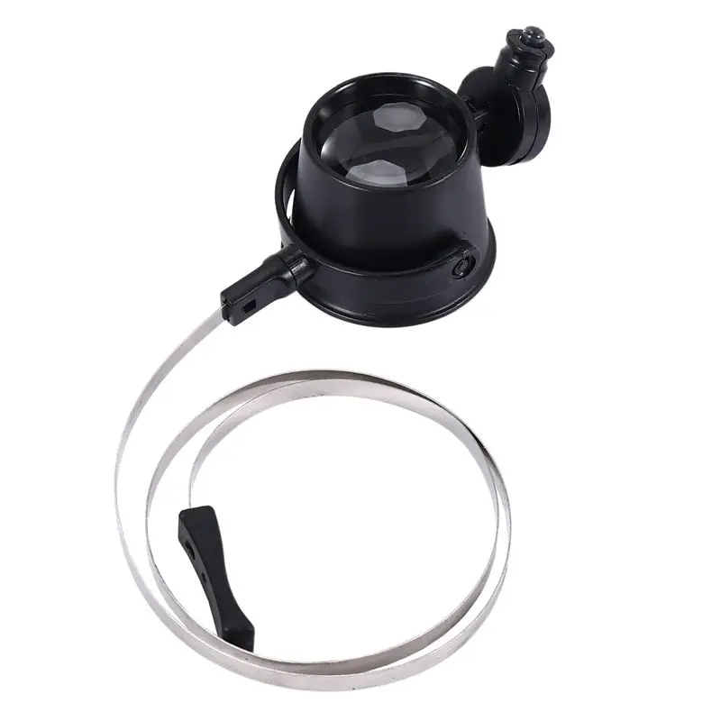 ABCA-Illuminated 15X Magnifier / LED Eye Loupe For Repairing Clocks Watches Gems