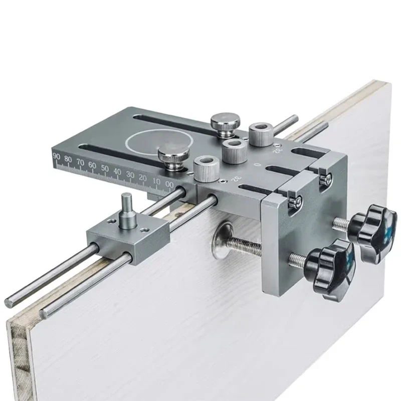 Woodworking Hole Locator, Log Tenon Punch, Three-in-one Locator, Hole Opener, Plate Punch, Plastic Box