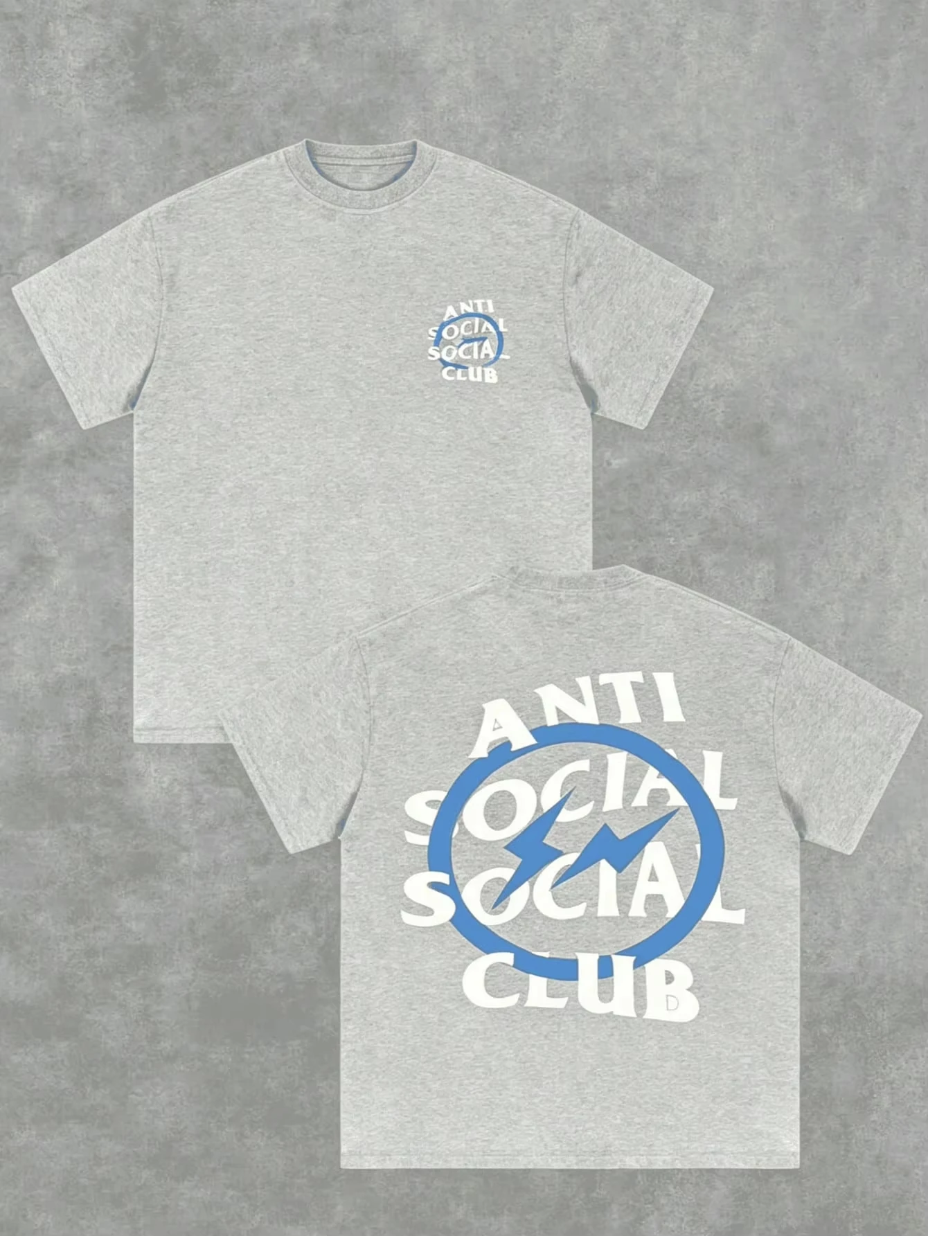 2026 Summer T-shirt with Double-sided _Anti Social Social Club_ Print Suitable for Everyday Wear and Cas Men and Women