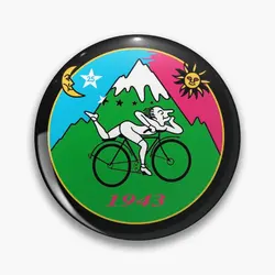 Albert Hoffmann Lsd Bike Soft Button Pin Clothes Badge Women Cartoon Lapel Pin Creative Decor Brooch Funny Lover Hat Jewelry