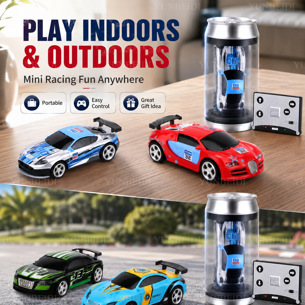 1:58 Mini Remote Control Car 2.4G Remote Control Battery-powered Canned Drift Racing Car Bluetooth Remote Control Children Toy image 4