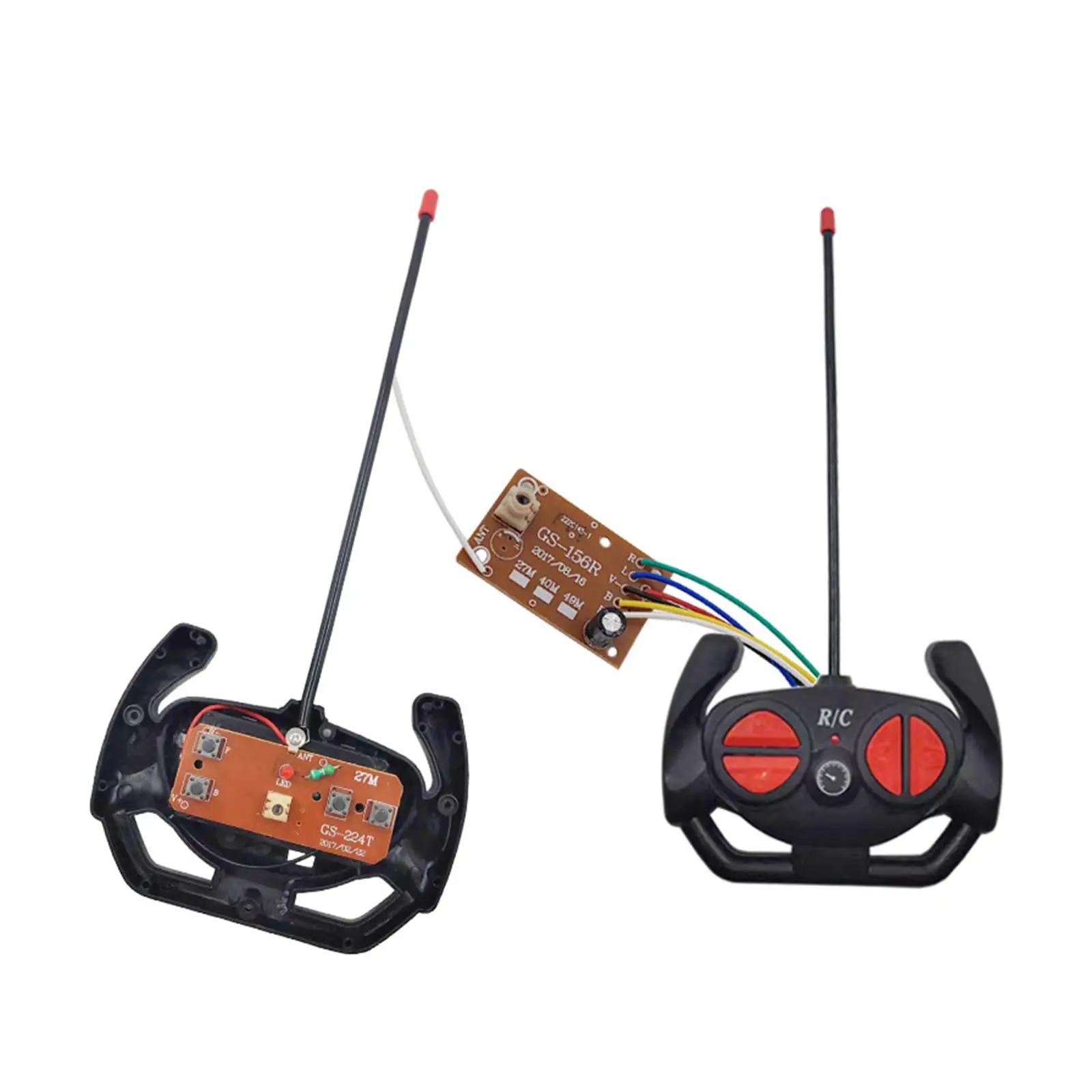 Transmitter Board and Receiver Board Four Way Remote Control Board with RC for RC Hobby Car Boats Vehicles Model Modification