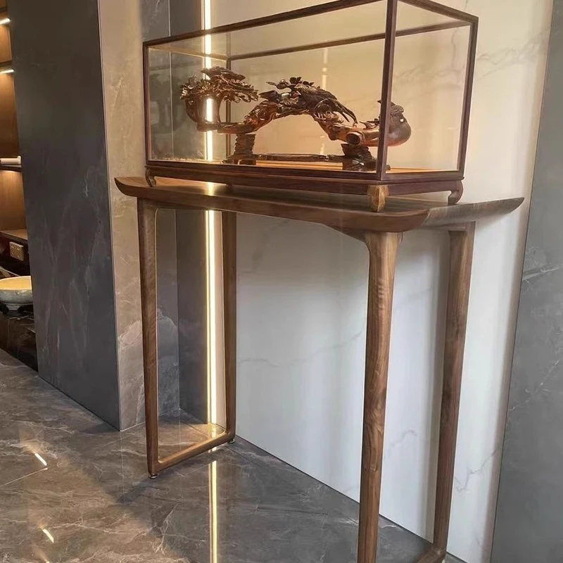 Mesa Vintage Entrance Table Narrow Small Creative Wooden Corner Table Design Modern Tavolino Ingresso Furniture Living Room image 5