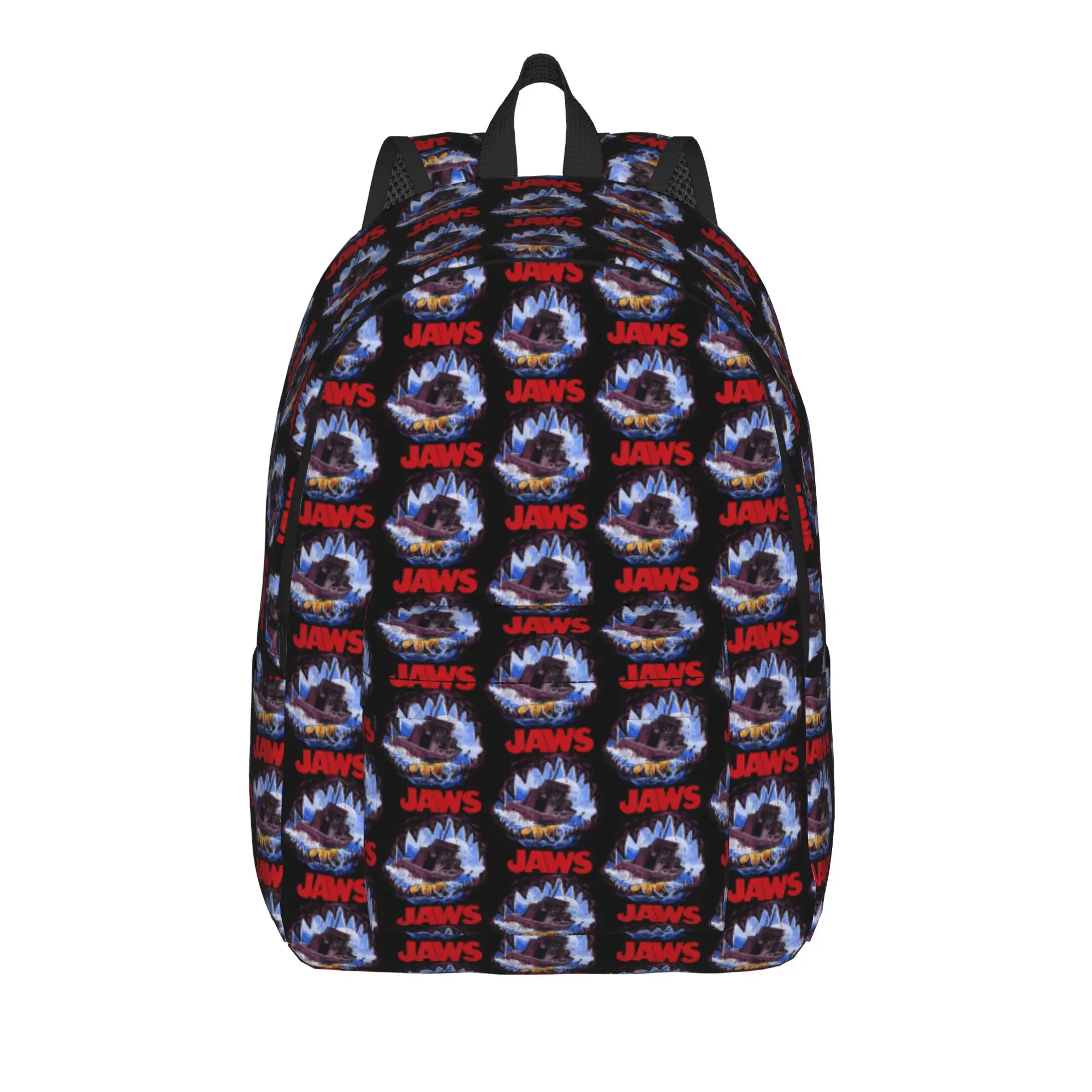 Jaws Mouth View Of Orca Poster Backpack  Boy Girl Polyester Sport Backpacks Soft Leisure High School Bags Rucksack
