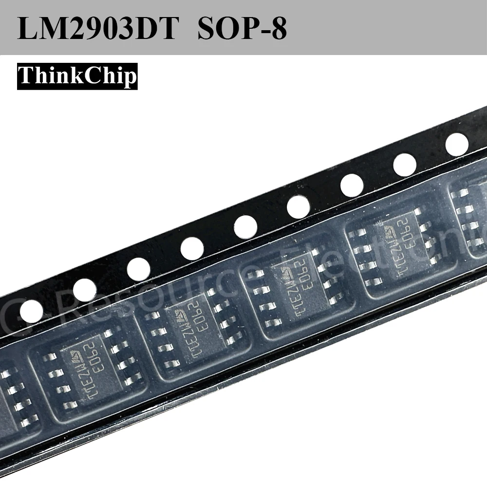 (10pcs) LM2903DT (Marking 2903) SOP-8 Dual Comparator 36V 1mA