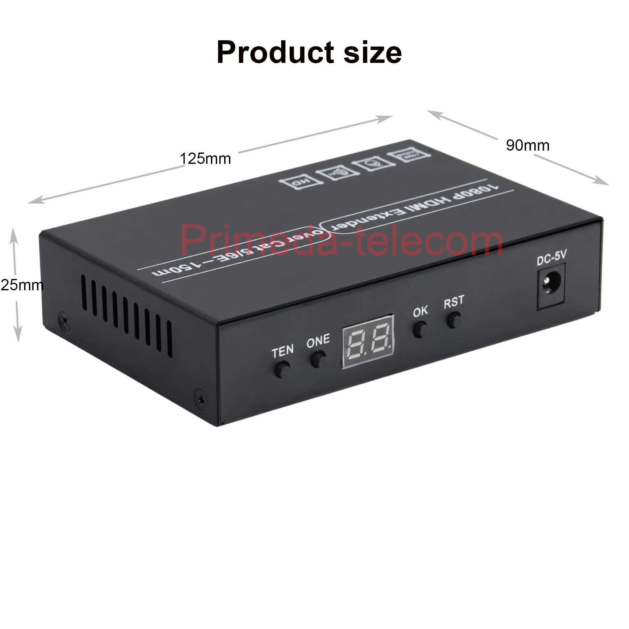 Multifunction 1080P HDMI over Cat5e/6 Ethernet Converter up to 492 Feet (150m),with KVM and IR Loop Out,Support 1 send multiple