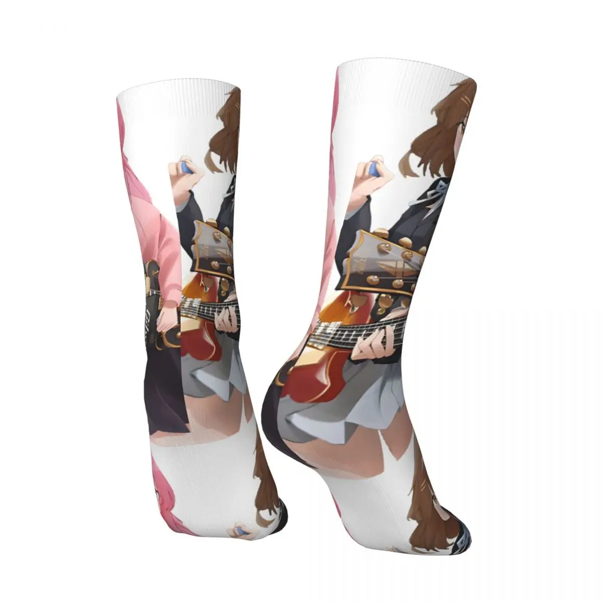 Retro Gotou Hitori Anime The Rock Men's compression Socks Unisex Bocchi Harajuku Seamless Printed Novelty Crew Sock