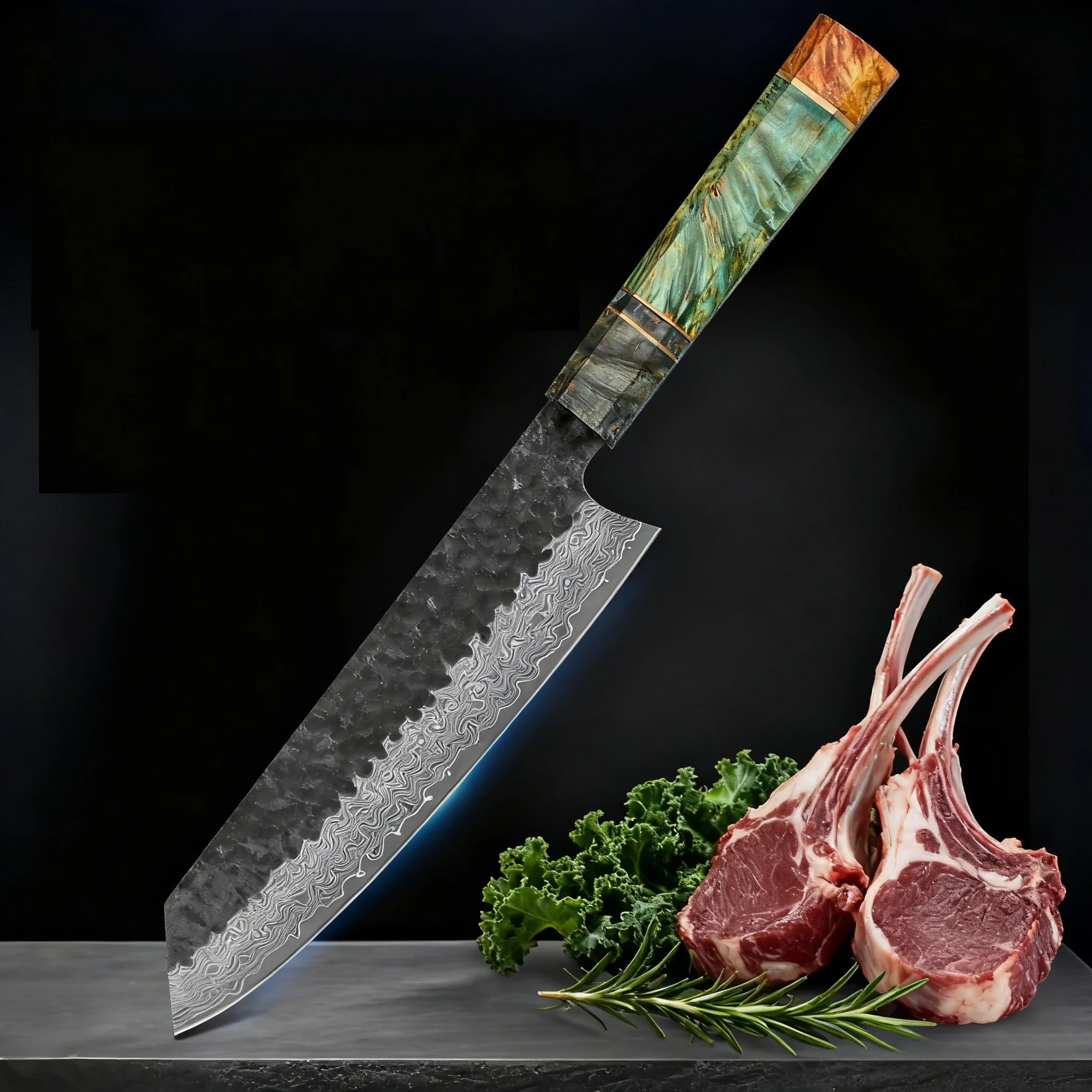 

Forged Kitchen Knife 67 layer Damascus Steel Kiritsuke Knife Meat Vegetable Cutting Knife Cooking Tools Kitchen stuff