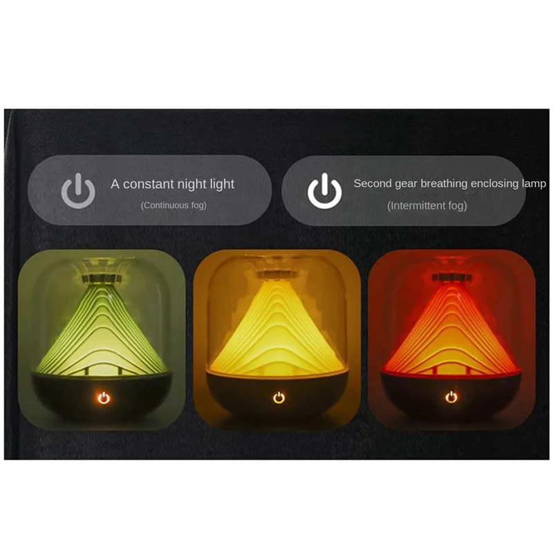 موزع رذاذ الماء المستقر القابل لإعادة الشحن بقدرة 1200 مللي أمبير في الساعة، موزع الزيوت العطرية مناسب لغرفة النوم باللون الأبيض #3