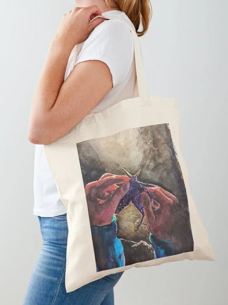 Waiting fireside Tote Bag canvas tote tote bag men shopper bags