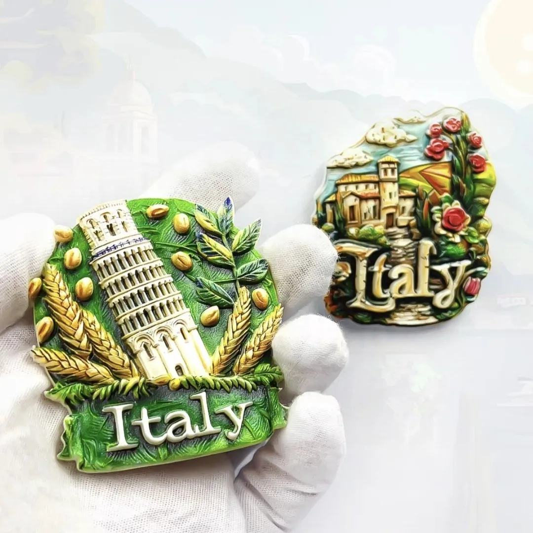 Europe Italy Florence Venice Resin 3D Fridge Magnets Tourism Souvenir Refrigerator Sticker Handicraft Gift Decoration