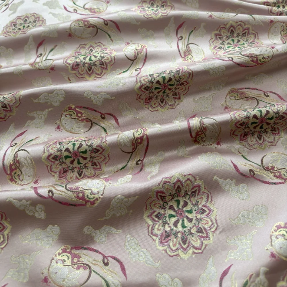 

Жаккардовая парчовая ткань на дворе Hanfu, юбка с лицом лошади, ткань для одежды, шитье на метр, шитье своими руками