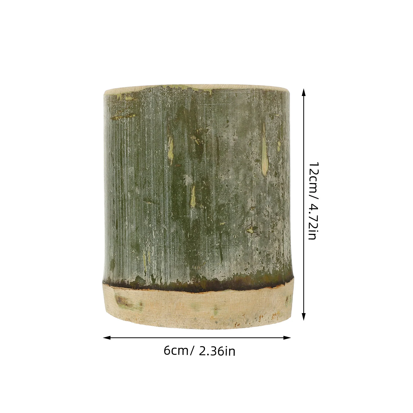 2 قطعة حامل قلم من الخيزران سعة كبيرة منظم سطح المكتب أسلوب بسيط تخزين القلم دلو لمكتب مكتب الطالب القرطاسية #5