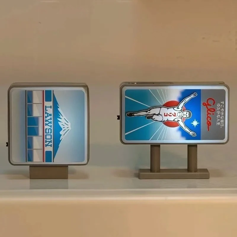 Letrero Luminoso Publicitario de Dotonbori Glico Fuji Mountain Kawaguchiko Town Lawson, Imán para Refrigerador con Diseño de Letrero Luminoso para el Hogar