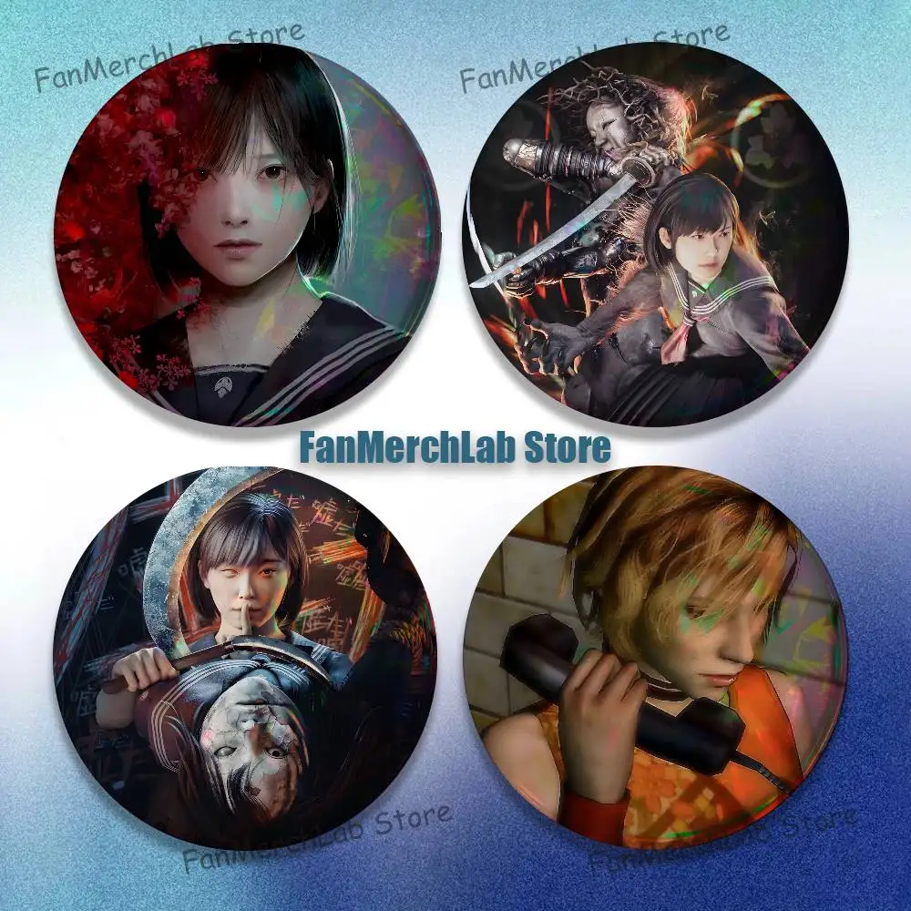 Horror S-Silent H-Hill 1 2 3 4 f Cartoon Anime Music Button Pin Brooch Jewelry Decoration Gift 22mm 32mm 44mm 58mm 75mm