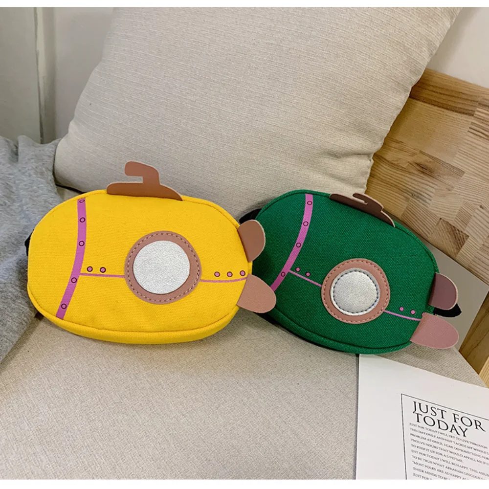 

New Cute Submarine Children's Shoulder Bag Boys Girls Fashion Cartoon Lightweight Canvas Crossbody Bag For Daily Travel Outings