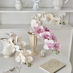 100CM 9-head Butterfly Orchid Artificial Flowers Living Room Dining Table Floral Decoration Wedding Hall Floral Art