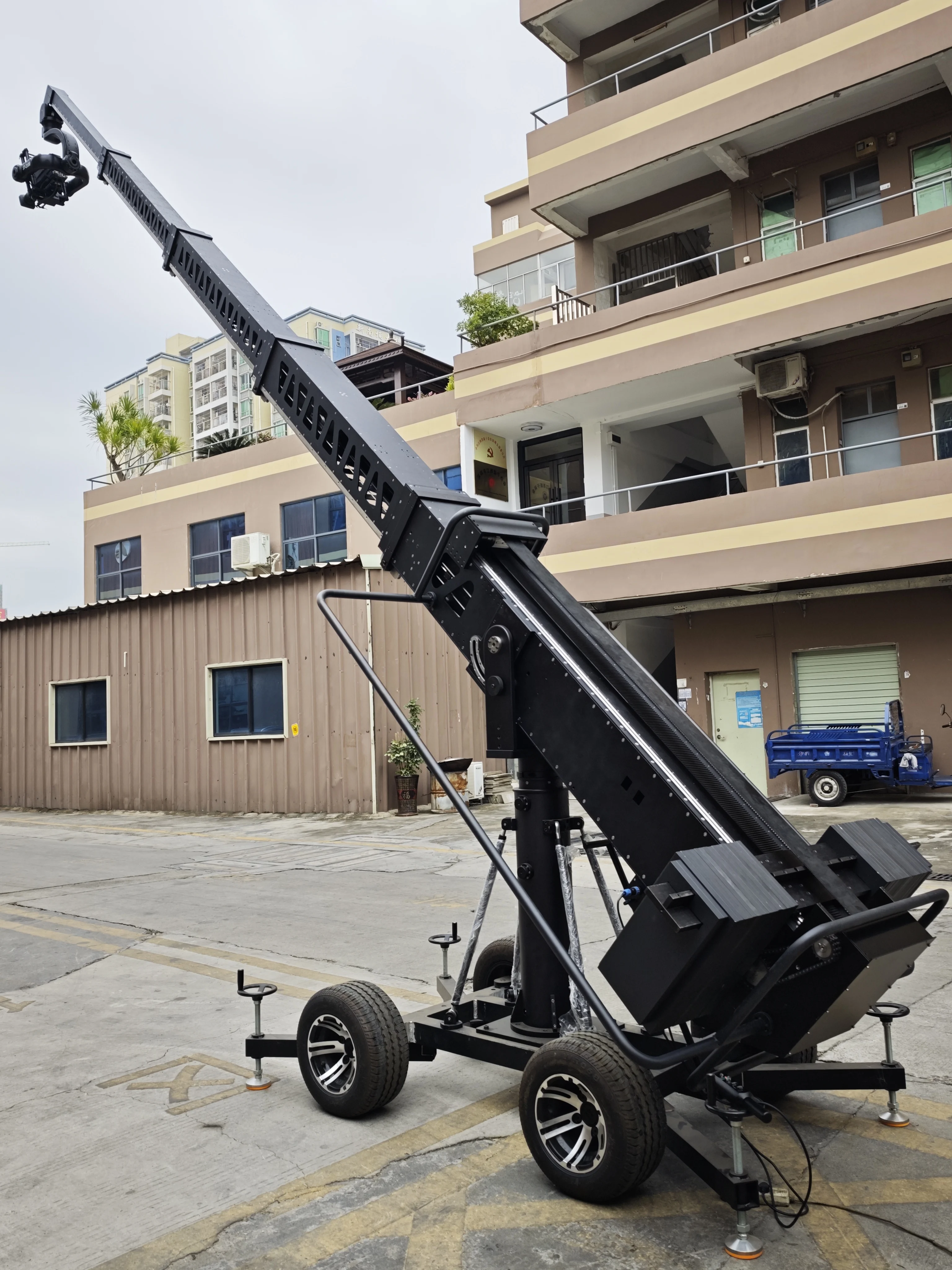 رافعة الكاميرا Andy Telescopic Crane Jib 9M مع منزل إنتاج الأفلام