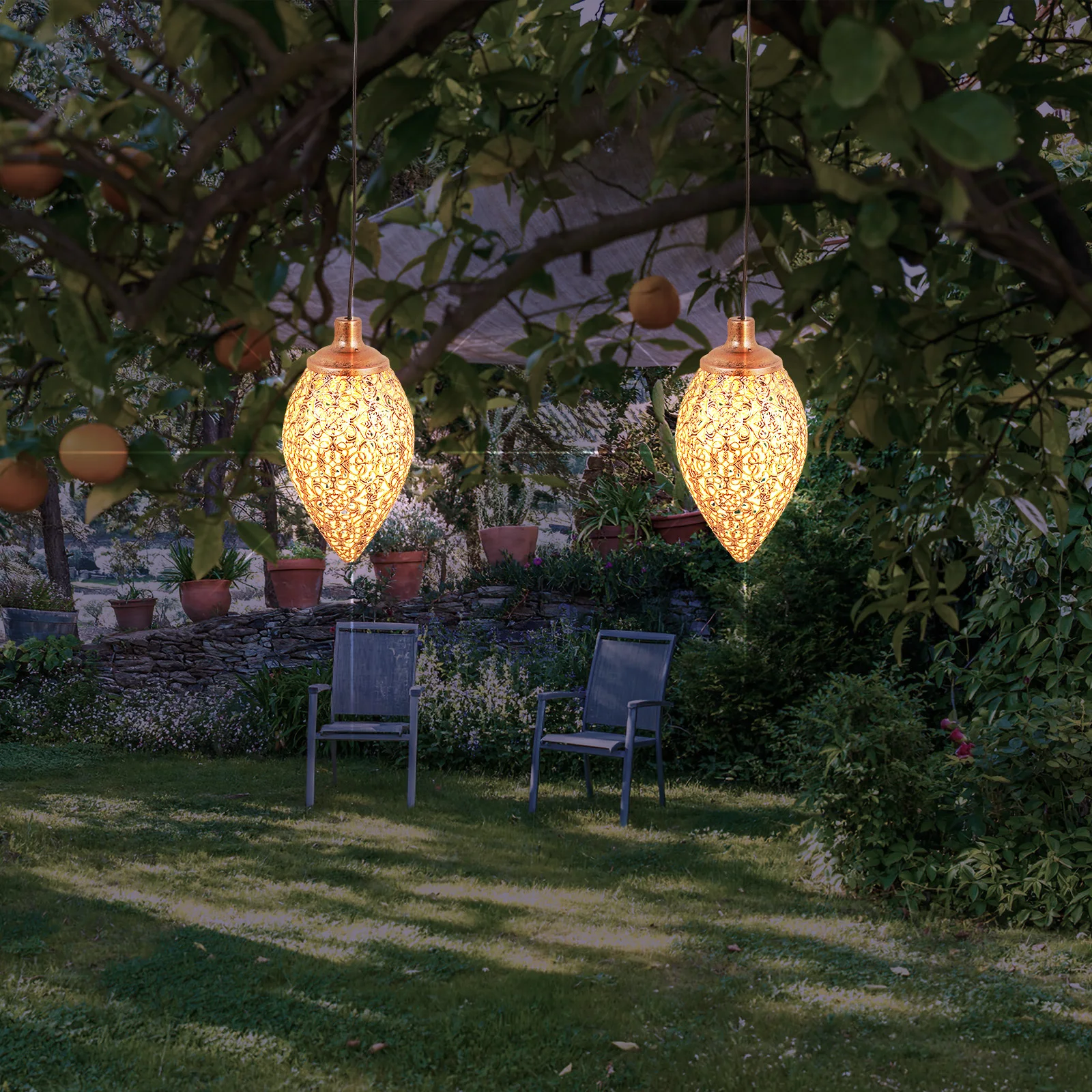 

Солнечный фонарь для улицы, подвесное украшение, садовые светильники, солнечная люстра, водонепроницаемый портативный проектор для наружного использования