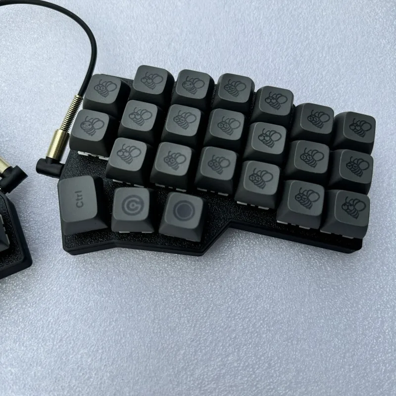 Corne V4.1 Split Keyboard Kit Support QMK/VIAL Wired RGB Custom HotSwap Ergonomic horn v4.1 Design Left and Right Hand Keyboards