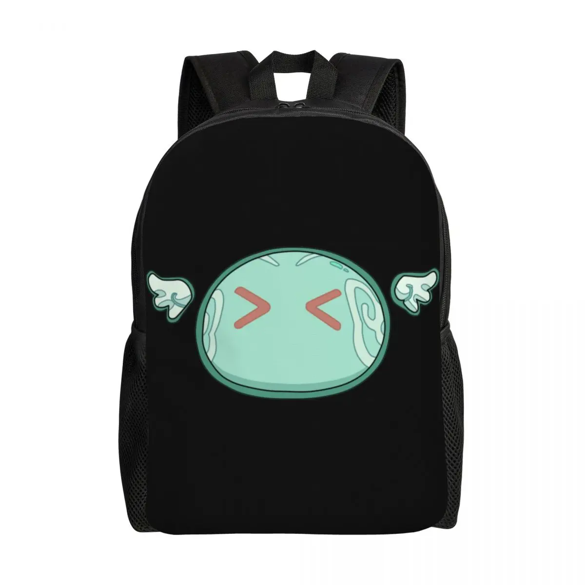 Customized Genshin Impact Anemo Slime Travel Backpack Men Women School Computer Bookbag Anime Game College Student Daypack Bags