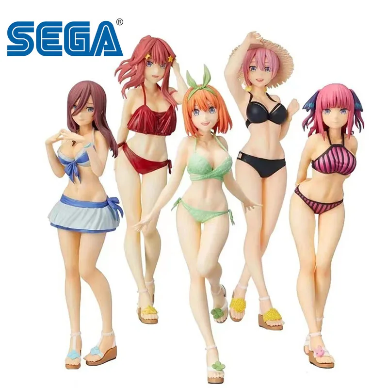 

SEGA Genuine The Quintessential Quintuplets Nakano Ichika Itsuki Swimsuit Anime Action Figures Toys For Boys Girls Kids Gift