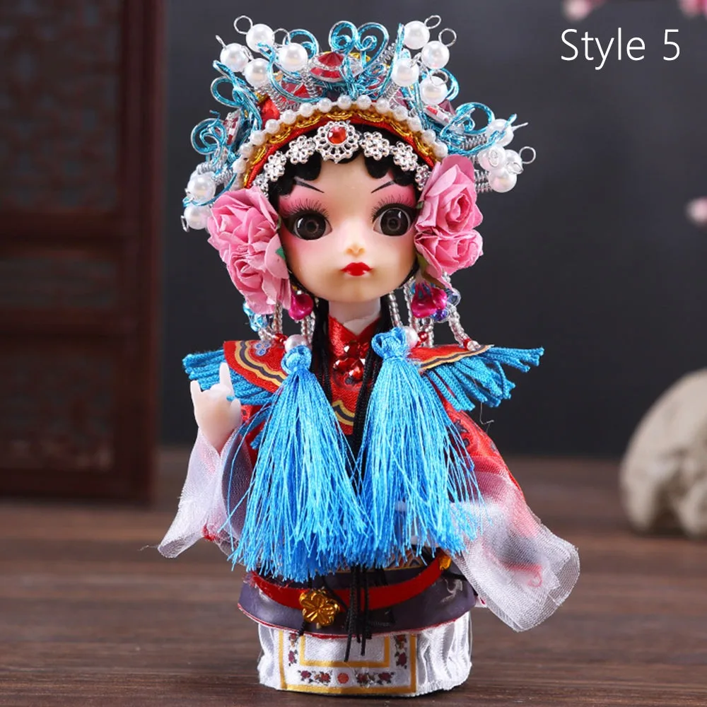 

1Pcs Handicraft Peking Opera Puppet Doll Chinese Style Finished Product Beijing Opera Gift Diy Material Package Folk