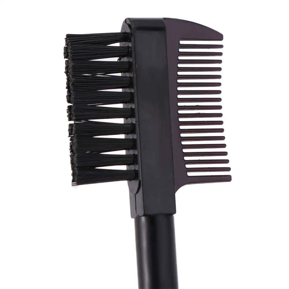 High Quality Wood Handle Dual Head Makeup Tool Eyelash Applicator Eyebrow Comb Eyelash Brush Eyebrow Brush Comb Makeup Brushes