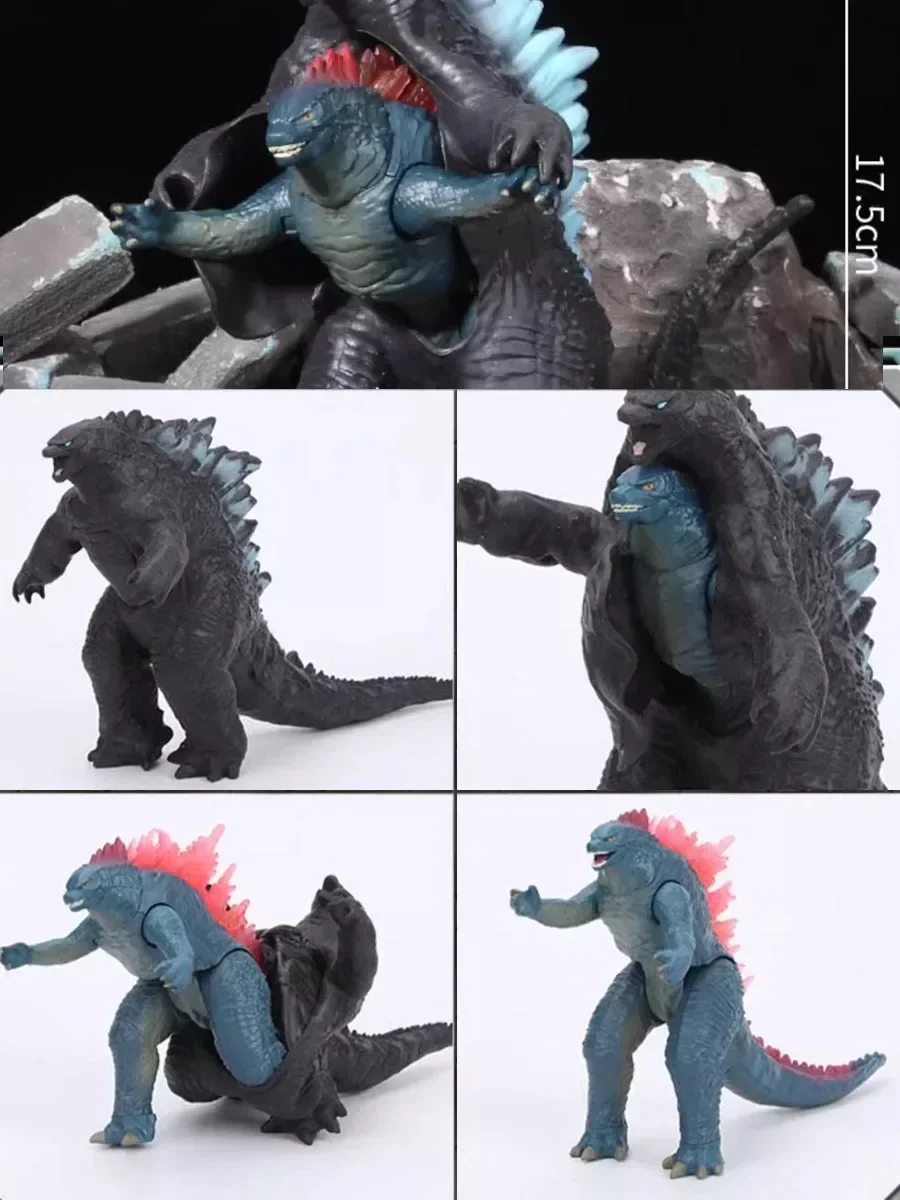 Godzilla Evolution Model VS King Kong New Empire 2024 Collect Peel Skin Gojira Titan Action Figure Joints Movable Model Toy Gift