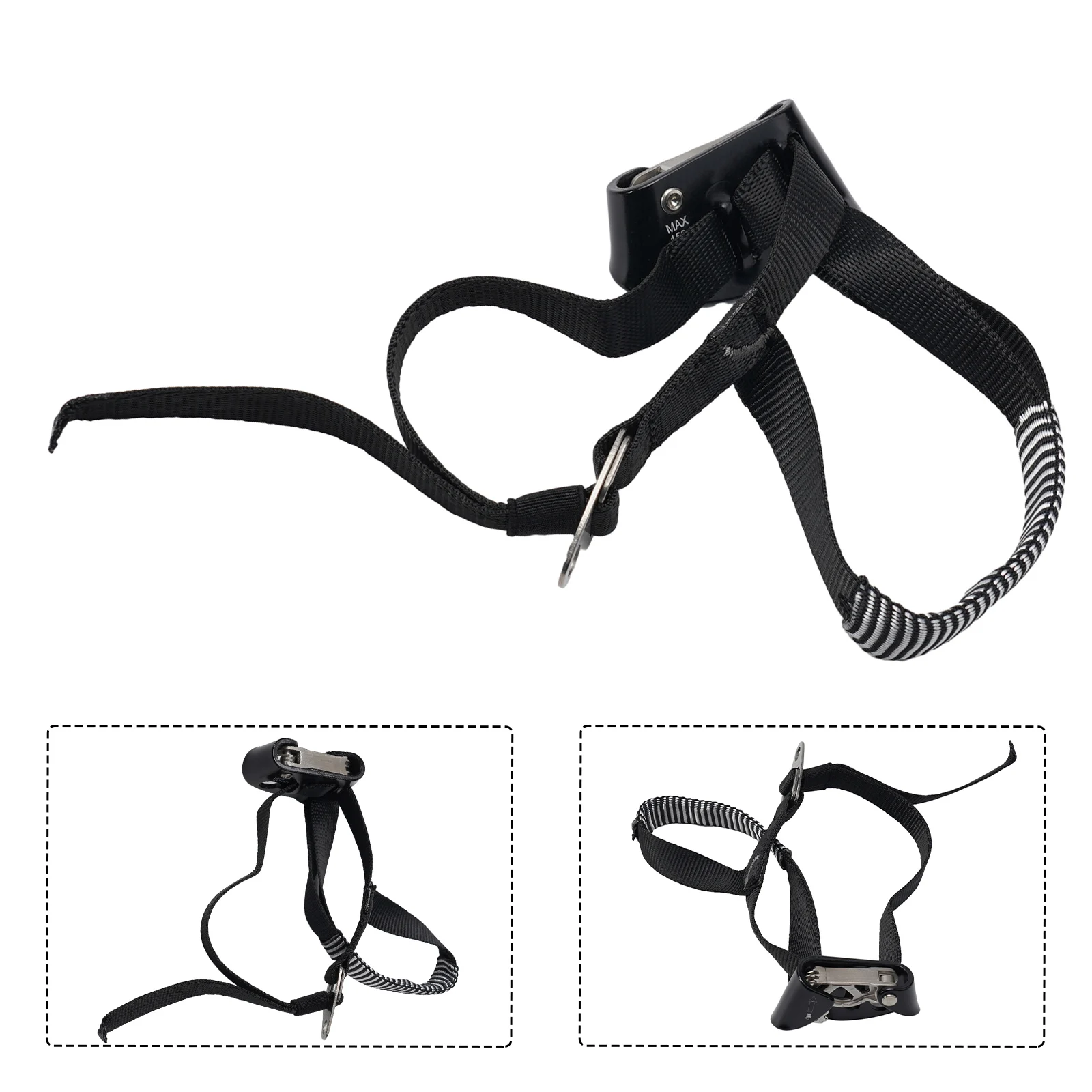 Foot Climbing Ascender Tree Rigging Arborist Caving Gear Equipment Adjustable Size Compact Shape Attachment Strap Tool Parts