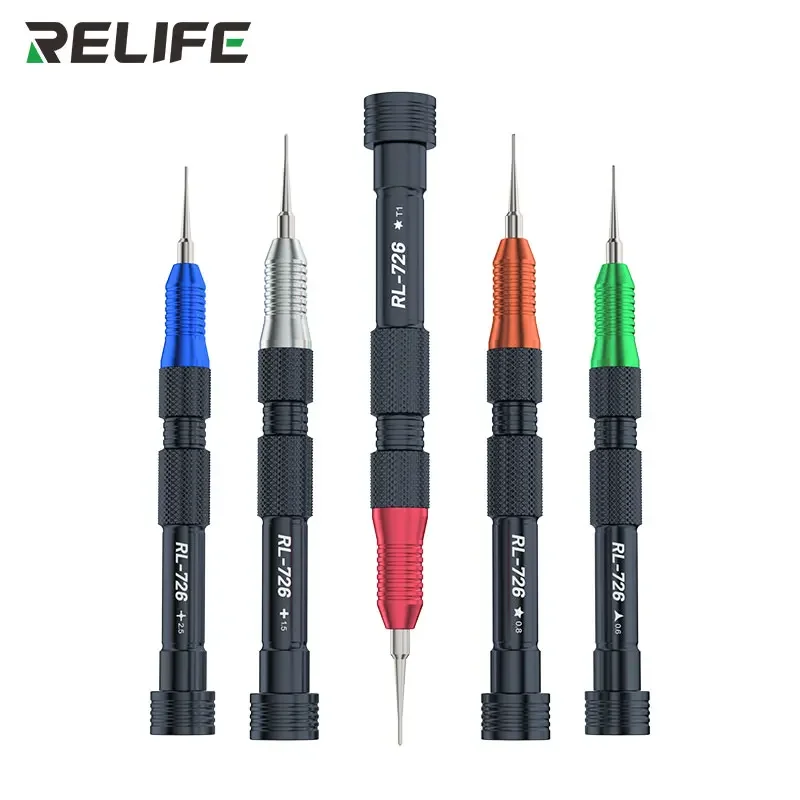 RELIFE RL-726A Precision Screwdriver Set Cellphone Electronic Disassembly Repair 3D Torque S2 Steel Bolt Driver Opening Tool