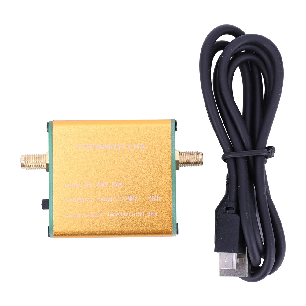 100K-6GHz Full Band Low Noise Amplifier 20dB High Gain LNA RF Power Preamplifier Wide Frequency Range for Software Defined Radio