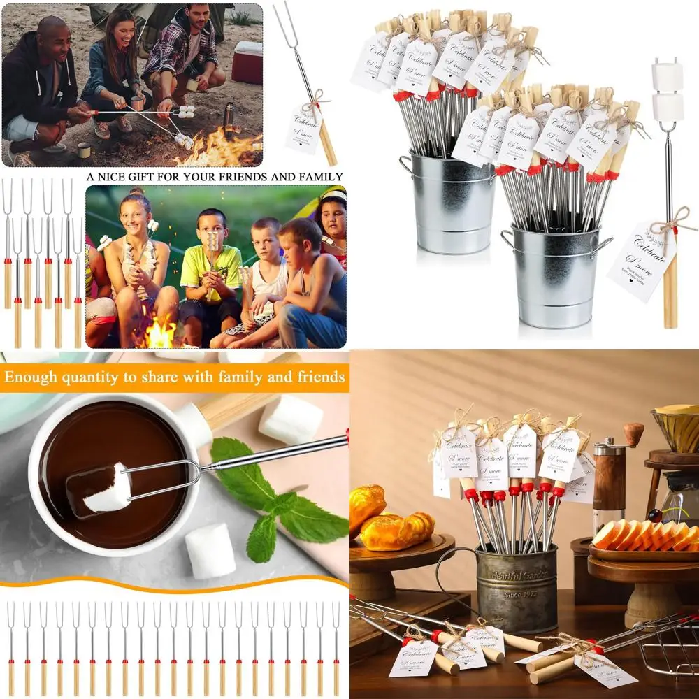 

Набор для вечеринки S'mores, 48 шт.: палочки для зефира и шампуры для дня рождения, свадьбы или кемпинга
