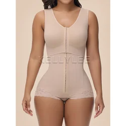 Shaped Up Front Breasted Seamless Body Shaper Modeling Postpartum Belly Wrap Bodysuits Slimming Girdles for Post Surgery 2024