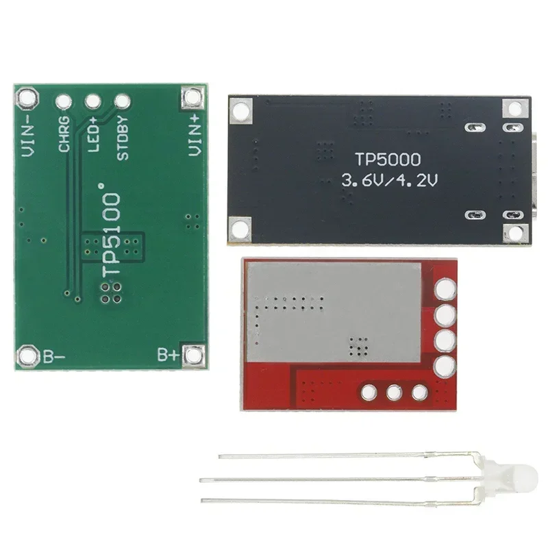 TP5100 Type-C USB Input High Current 1-3A Polymer Ternary Lithium Battery Quick Fast Charging Board IP2312 CC/CV Mode 5V To 4.2V