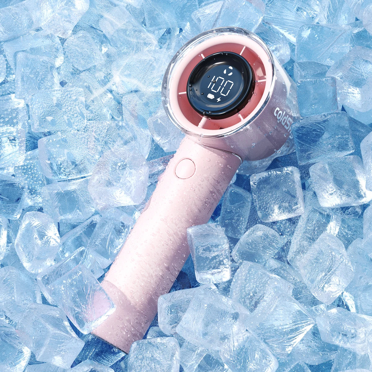 

Портативный ручной вентилятор coldSky, 5-скоростной регулируемый мини-вентилятор с турбонаддувом, аккумулятор 3000 мАч, персональный вентилятор, перезаряжаемый для путешествий на открытом воздухе