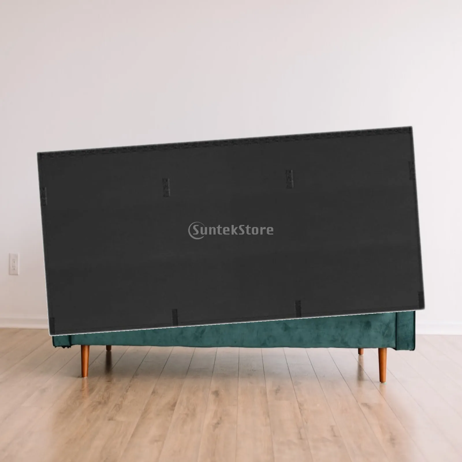 Oxford Cloth Under Desk Privacy Panel with Cable Management Cord Organizer for Home Studio Desk