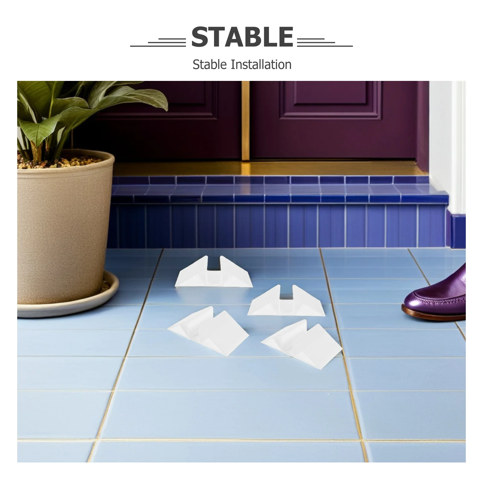 6 قطعة بوابة سلامة الطفل: U شكل سياج تعزيز الأخدود لبوابات الأطفال في الأماكن المغلقة درج المداخل أجهزة روضة الحيوانات الأليفة #3