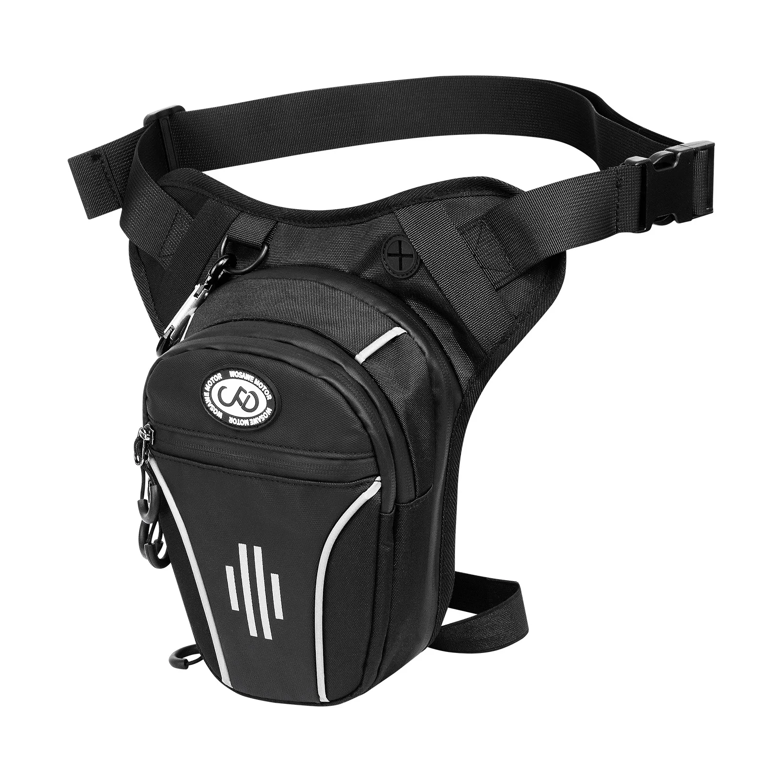 

Oxford Cloth Motorcycle Leg Bag Waist Bags Wear Resistant With High Bright Reflective Strips For Riding Outdoor Sports Travel