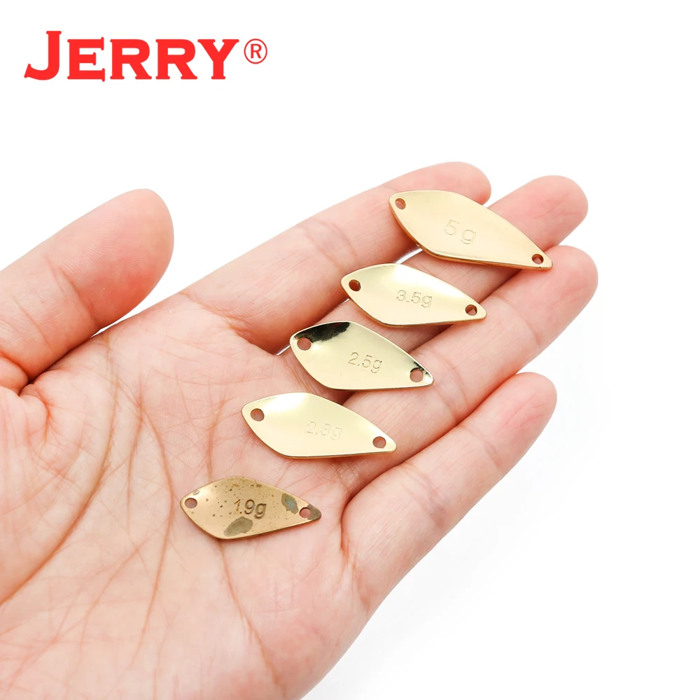 Jerry Aquarius 50pcs Fishing Lures Freshwater Metal Hard Bait Unpainted Blank Trout Spoons Spinner Bait Baubles