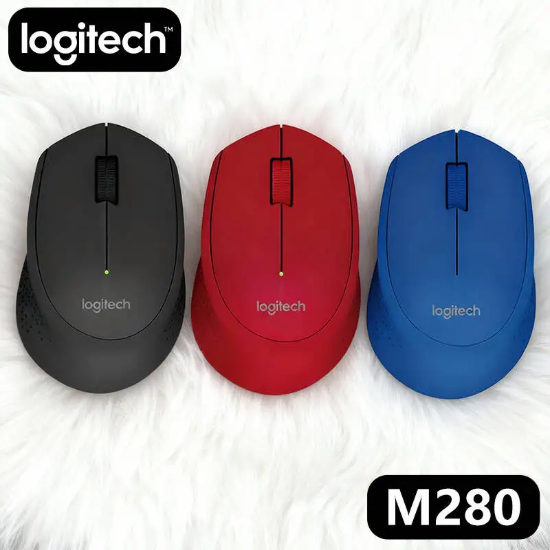 

Logitech M280 Wireless Ergonomic Mouse, 2.4GHz Wireless, High Precision, Long Battery Life, Compatible with PC/Windows/Mac