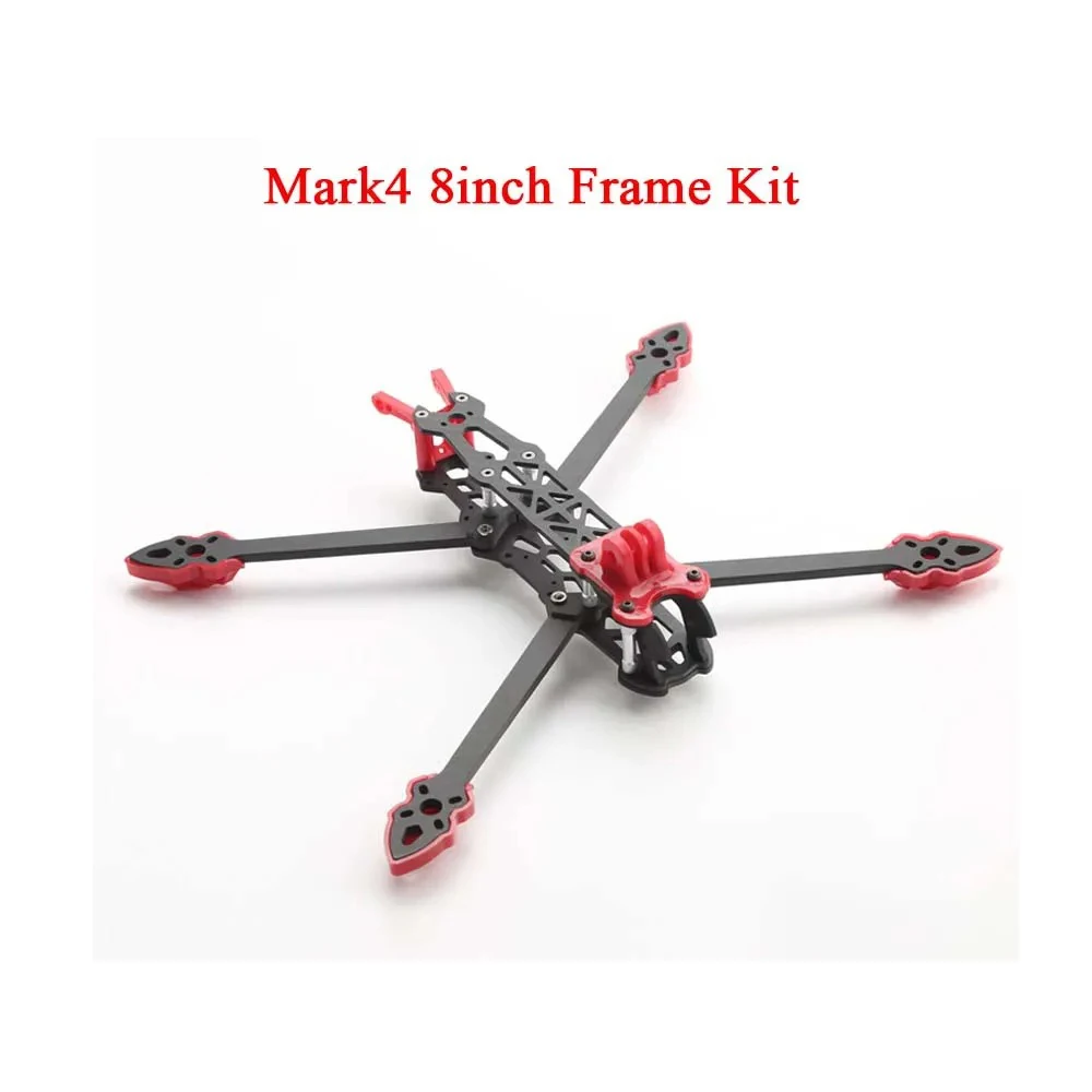 

Mark4 8-Inch Quadcopter Frame Set 375mm 3K Carbon Fiber with 5mm Arms for DIY FPV RC Racing Drone Freestyle Parts