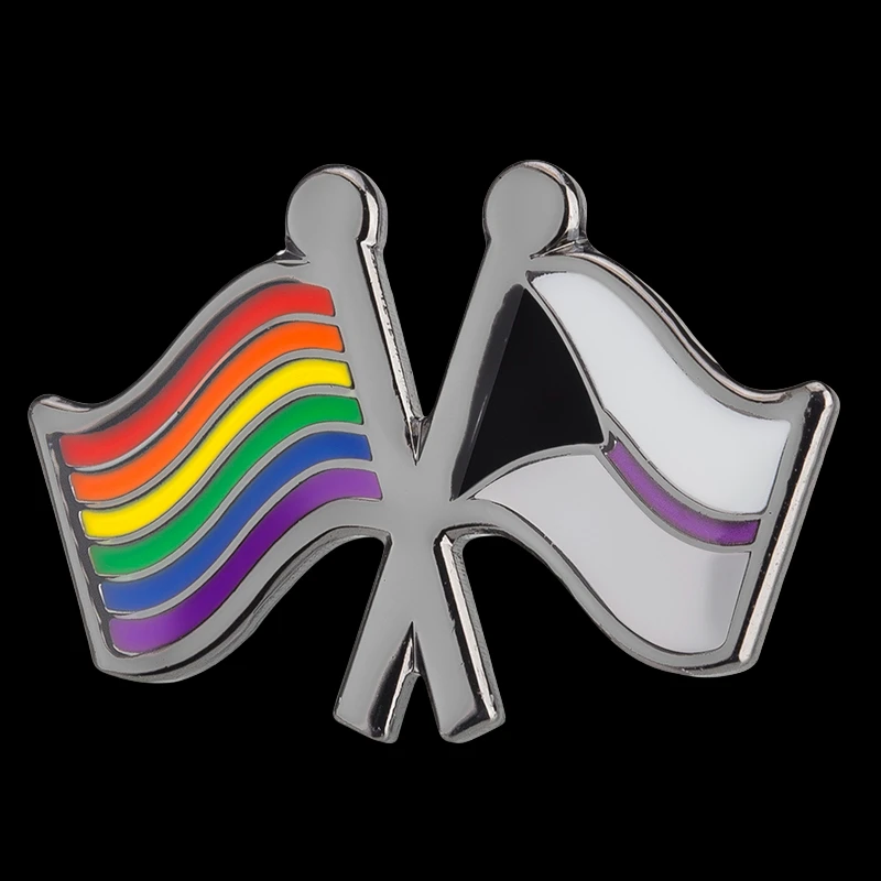 Rainbow Demisexual Pride Flag Badge Brooch Natinal Lapel Pins Flag Lapel Pins Country Flag Badge