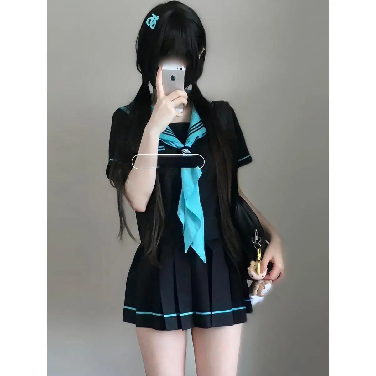 プラスサイズの学校制服セットアニメボーカロイド半袖長袖女性スタイルカジュアルファッション四季ポリエステル繊維